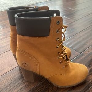 Women's timberland high heel boots